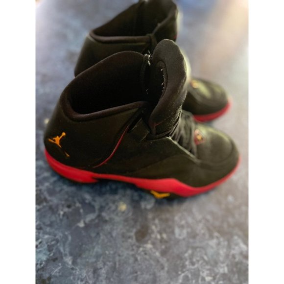 Nike Air Jordan Melo M4 Bred Black Red Sz 10 Men's - Picture 5 of 7